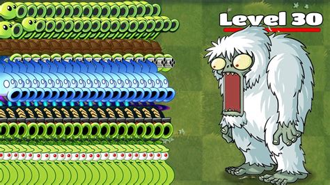 PvZ 2 Hard Challenge 35 Super Plants Level 100 Vs 5 Super Arena Yeti