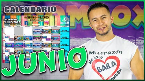 Calendario Junio Obsequio Boombox Fitness Youtube