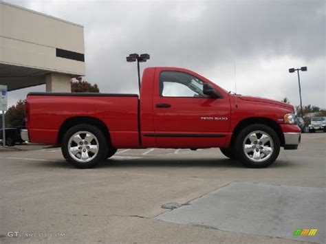 2005 Flame Red Dodge Ram 1500 Slt Regular Cab 38549360 Photo 2