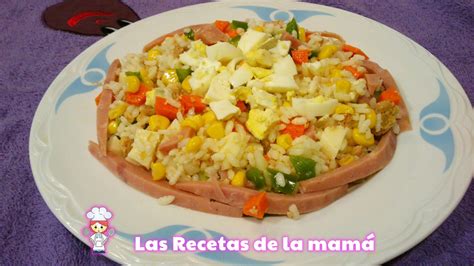 Las Recetas De La Mam Receta De Ensalada De Arroz Primavera