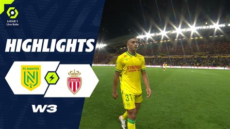 Fc Nantes As Monaco 3 3 Highlights Fcn Asm 2023 2024 Youtube