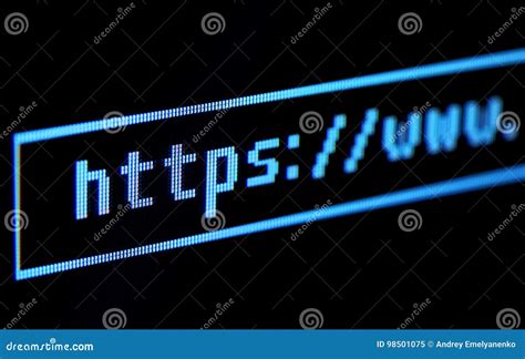 Address Bar On Computer Display Stock Image Image Of Internet Wide