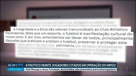 Athletico Demite Jogadores Citados Em Esquema De Apostadores De Jogos