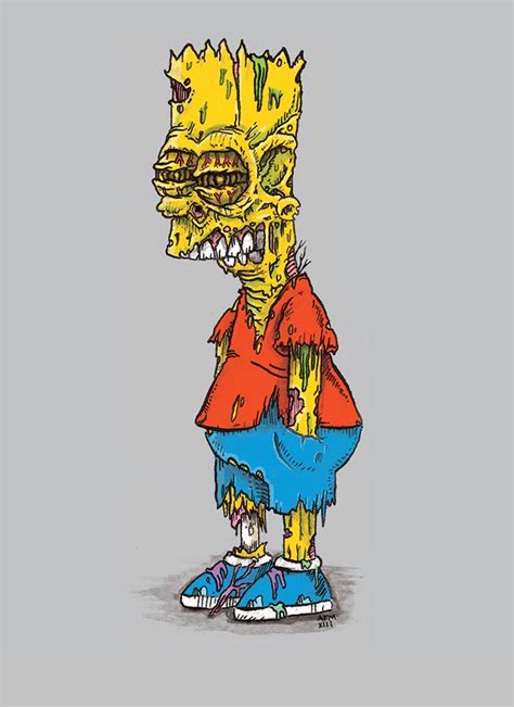 Illustrations Of Pop Culture Characters As Brain Eating Zombies Arte