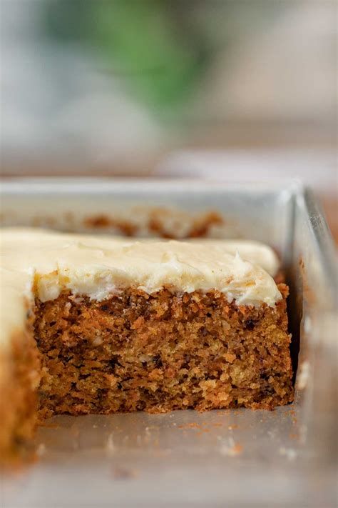 Easy Carrot Sheet Cake W Cream Cheese Frosting Dinner Then Dessert