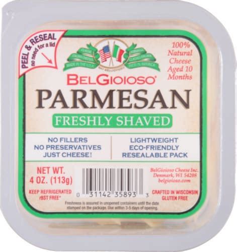 BelGioioso Freshly Shaved All Natural Parmesan 4 Oz Fred Meyer