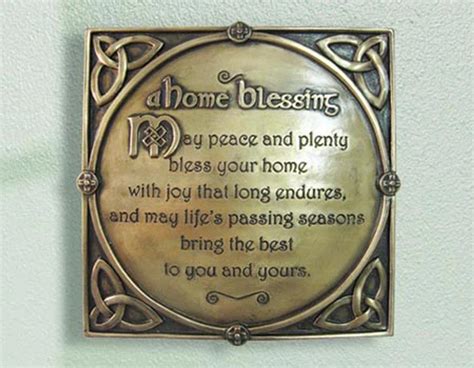 Irish Home Blessing Wall Plaque | Wholesale Irish Bronze Wall Plaques