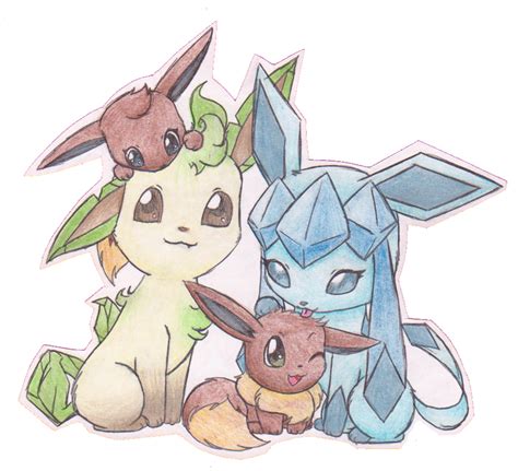 Eevee Family by Kandi-Cane-Lane on DeviantArt