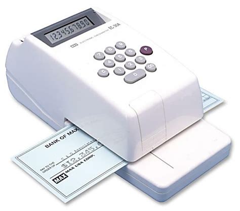 Max Usa Electronic Check Writer 10 Digit 3 1316 X 4 716 X 9 18