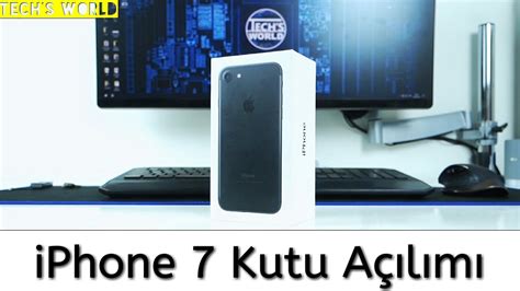 iPhone 7 Kutu Açılımı Ve Ön İnceleme YouTube