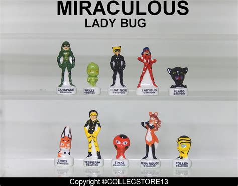 Serie Complete De Feves Miraculous Lady Bug F Ves De Collection