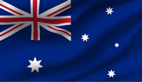 Como É A Bandeira Da Austrália - Bandeira da Austrália. Bandeira da Austrália com fundo abstrato | Vetor ...