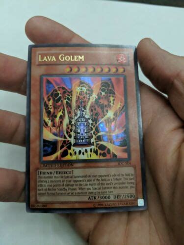 Yugioh IOC SE4 Lava Golem Ultra Rare Limited Edition Effect Values MAVIN