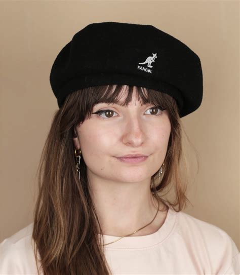 Béret Basque Noir Wool Jax Beret Black Kangol Headict