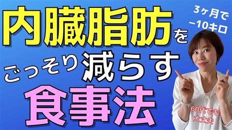 【内臓脂肪がごっそり落ちる】60代でも3ヶ月で−10キロ痩せるダイエット食事法 ダイエット動画まとめ