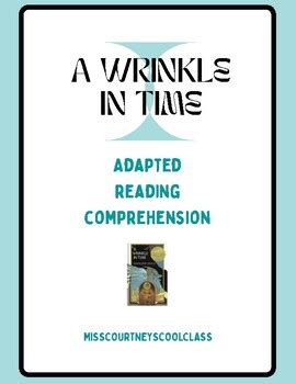 A Wrinkle In Time Adapted Reading Comprehension Questions Chapters 1 12