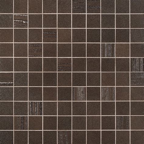 Bond Tile Remnant Brown 12 In X 12 In Textured Porcelain Mosaic Floor And Wall Tile 0 97 Sq