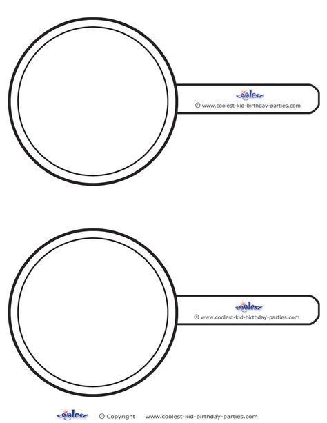 Blank Printable Magnifying Glass Invitations Coolest Free Printables