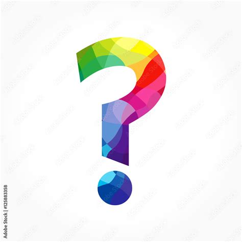 Question mark sign colored icon. Help colorful symbol. FAQ sign. Vector ...