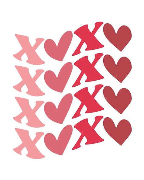 Premium Vector Xoxo Valentines Day Love Quote Retro Groovy