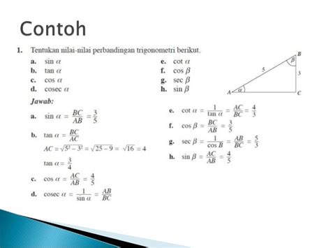 Contoh Soal Perbandingan Trigonometri Di Berbagai Kuadran – Berbagai Contoh