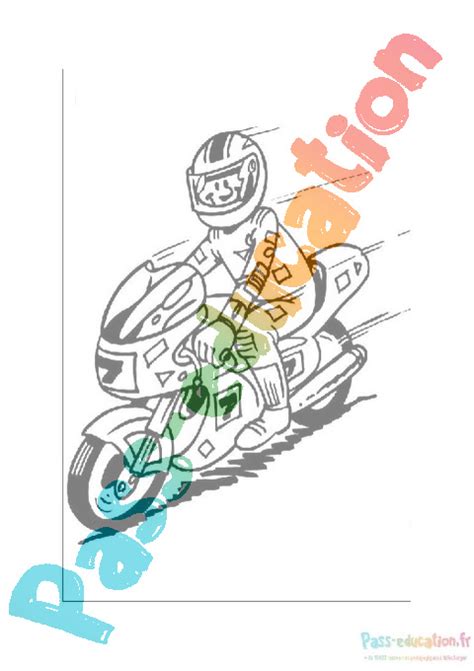 Coloriage moto cross gratuit téléchargez et imprimez des dessins de