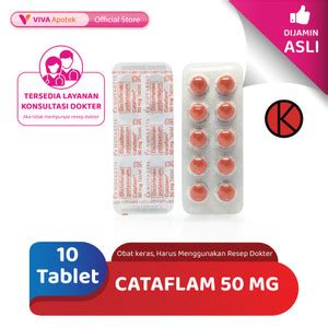 Jual Cataflam Mg Tablet Jakarta Barat Viva Apotek Official