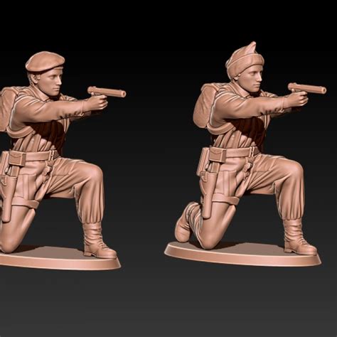 3D Printable Ww2 British Commandos Free Samples By Kozak Miniatures