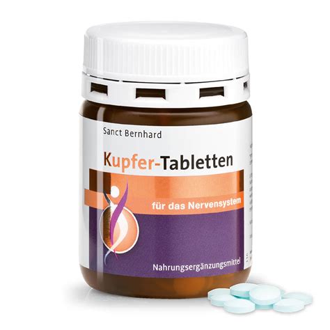 Kupfer Tabletten Jetzt Online Kaufen Kr Uterhaus Sanct Bernhard