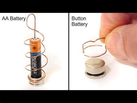 Diy Button Battery Homopolar Motor Science Experiment Artofit