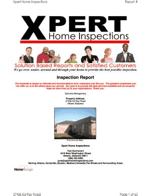 Fillable Online Xpert Home Inspections Fax Email Print PdfFiller