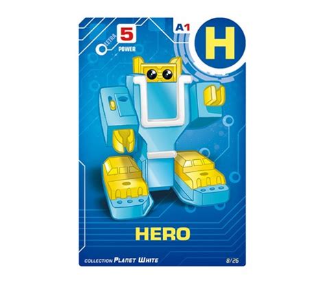 Letrabots Planet White H Hero