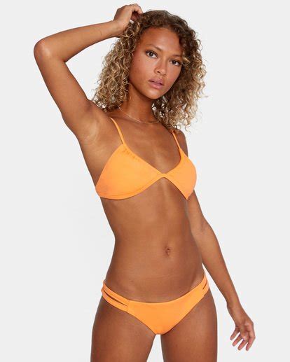 Solid Full Braguita De Bikini De Tejido Reciclado Para Mujer Rvca