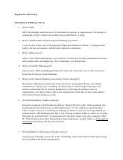 OB Questions Pdf Top Twelve Takeaways Introduction History Ch 1 1