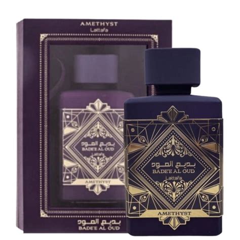 Badee Al Oud Amethyst edp Compartilhável Lattafa Bid Scent