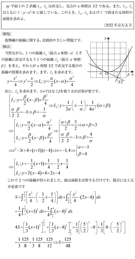 2022年京大文3 京極一樹の数学塾