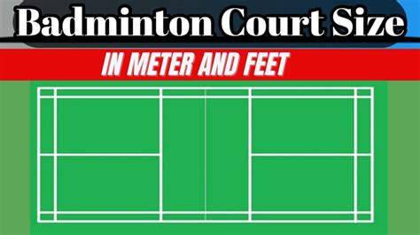 Badminton Court Size In Feet Badminton Court Size In Meter Badminton Court Measurement Youtube