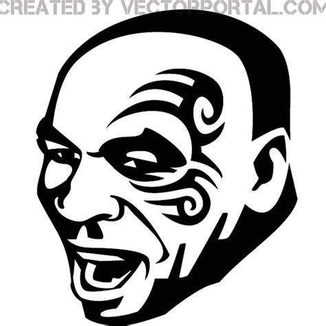 Mike Tyson vektör görüntüsü Royalty Free Stock SVG Vector and Clip Art