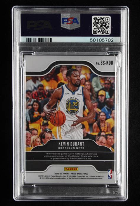 Kevin Durant Panini Prizm Sensational Swatches Psa