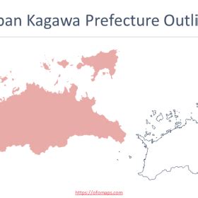 Japan Kagawa Map - OFO Maps