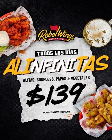 Promoción Rebel Wings Alinfinitas 2019 Todas Las Alitas Boneless