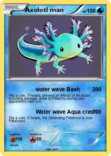 Pokémon Axolotl man 1 1 water wave Bash My Pokemon Card