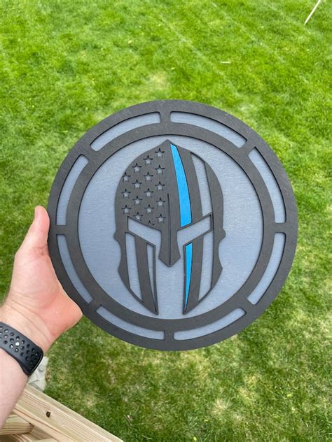 Stacked Spartan Sign Dxf Svg Files For Cnc And Laser Cutting Etsy