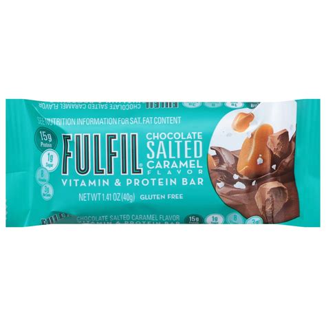 Fulfil G Protein Bar Chocolate Salted Caramel Shop Granola