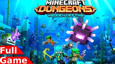 Minecraft Dungeons Hidden Depths Dlc Gameplay Full Game Youtube