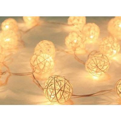 Rattan Ball Fairy String Christmas Lights For Weddings Natal Garden