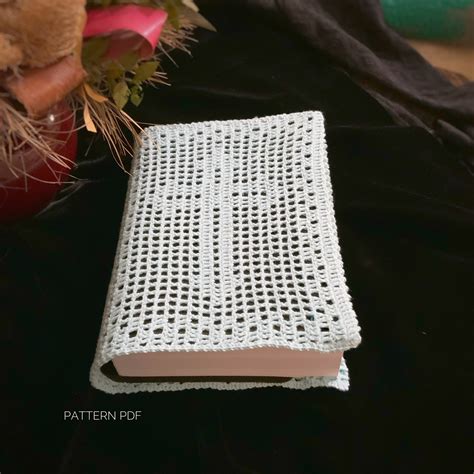 CROCHET PATTERN Bible Cover Pattern Bible Cover With Cross Etsy