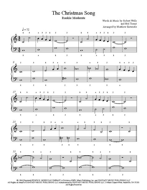 Free Sheet Music Scores: Free Easy Christmas Piano Sheet Music, O ...