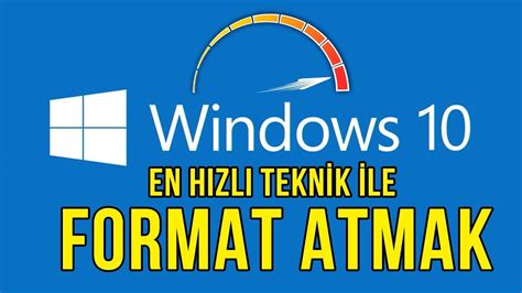 Windows 10 Hızlı Format Atma USB Nasıl Hızlı Windows 10 Nasıl Format