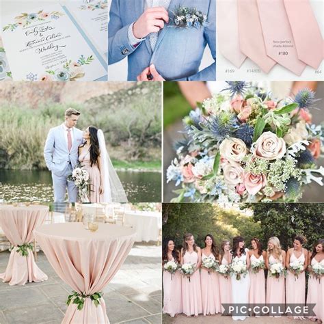 Dusty Blue And Pink Wedding Theme